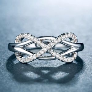 New 925 Sterling Silver Infinity Ring